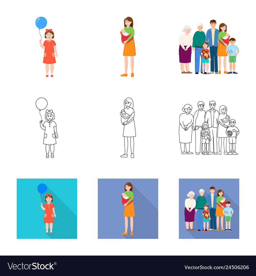 Isolated object of character and avatar sign vector image Isolated object of character and avatar sign