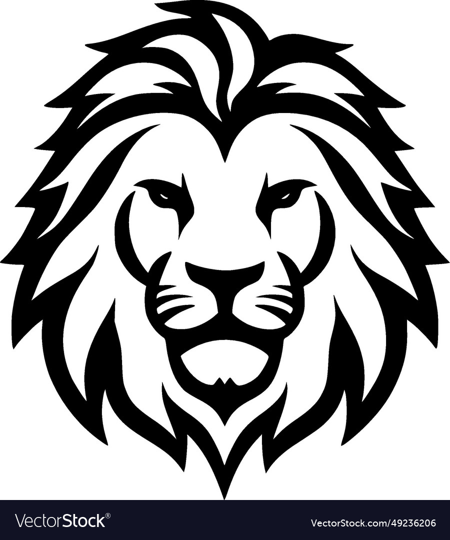 Lion - minimalist and flat logo