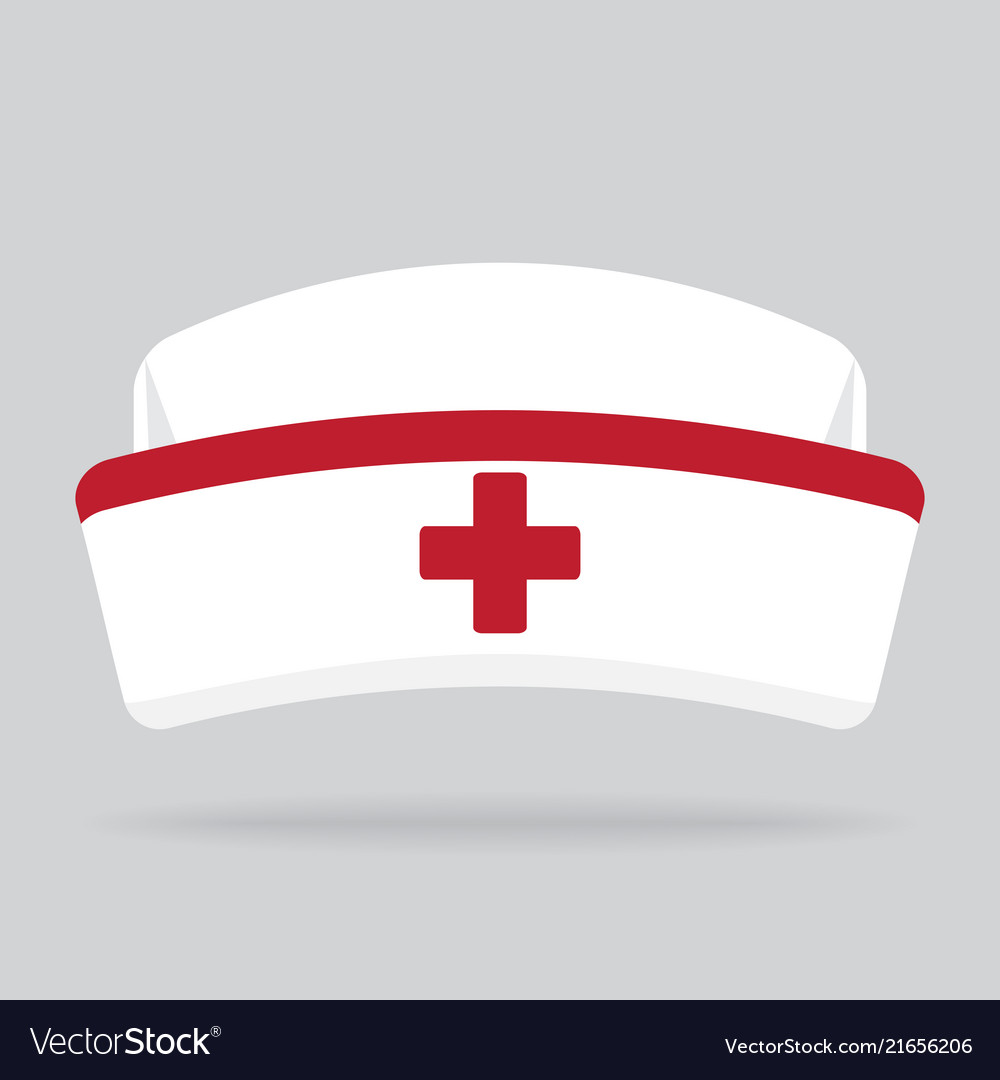 Download Nurse hat isolated on background Royalty Free Vector Image