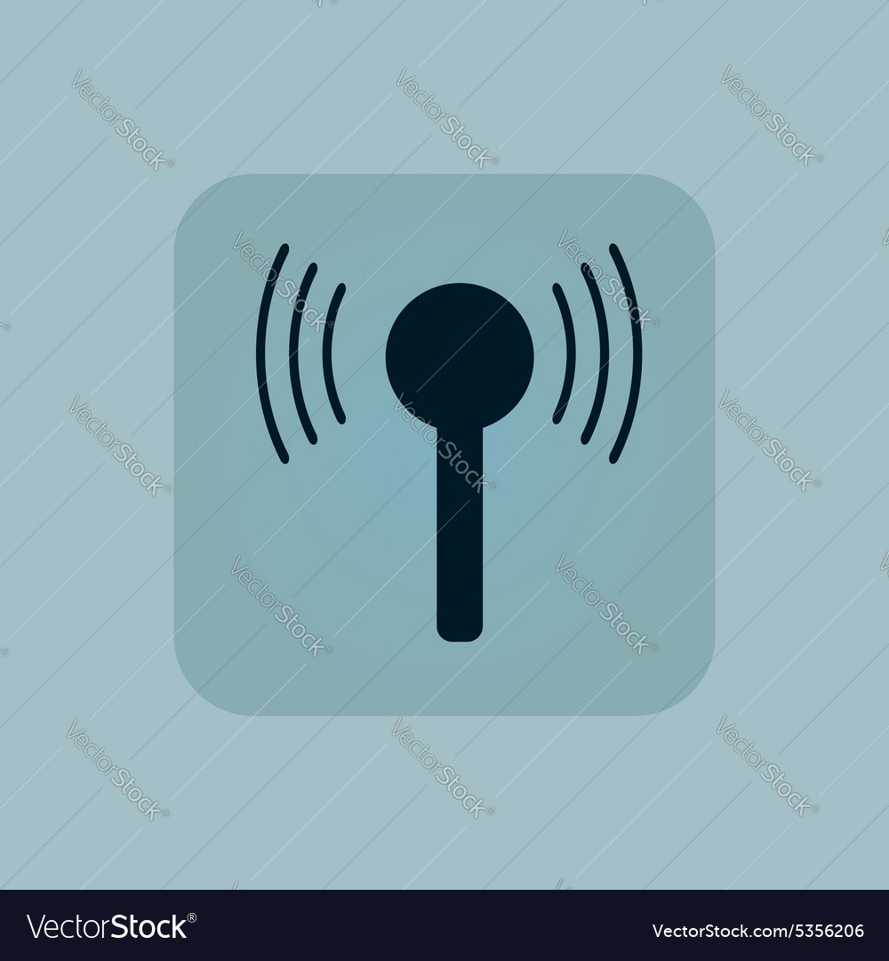 Pale blue signal icon Royalty Free Vector Image