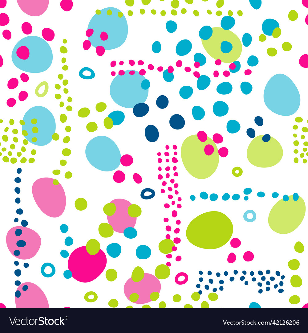 Pattern with colorful splashes vector image Pattern with colorful splashes