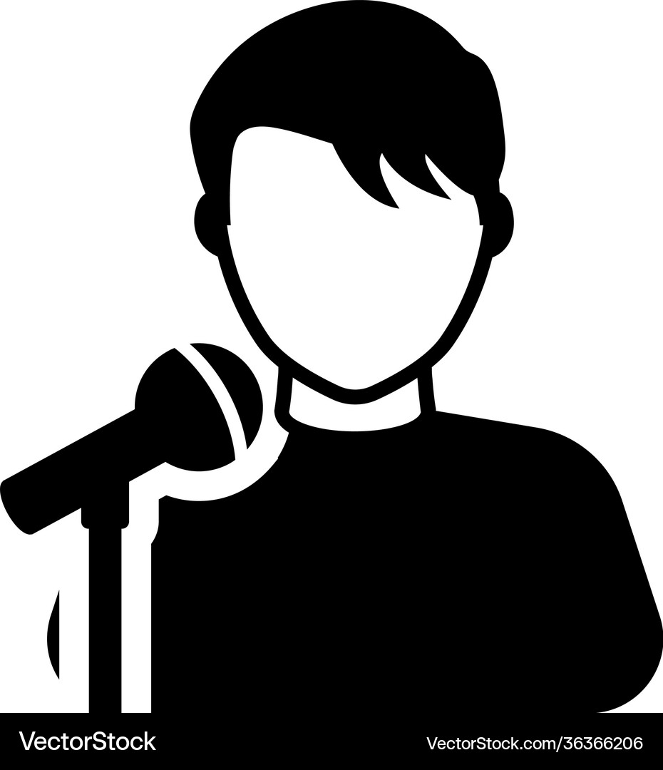 Public speaker Royalty Free Vector Image - VectorStock