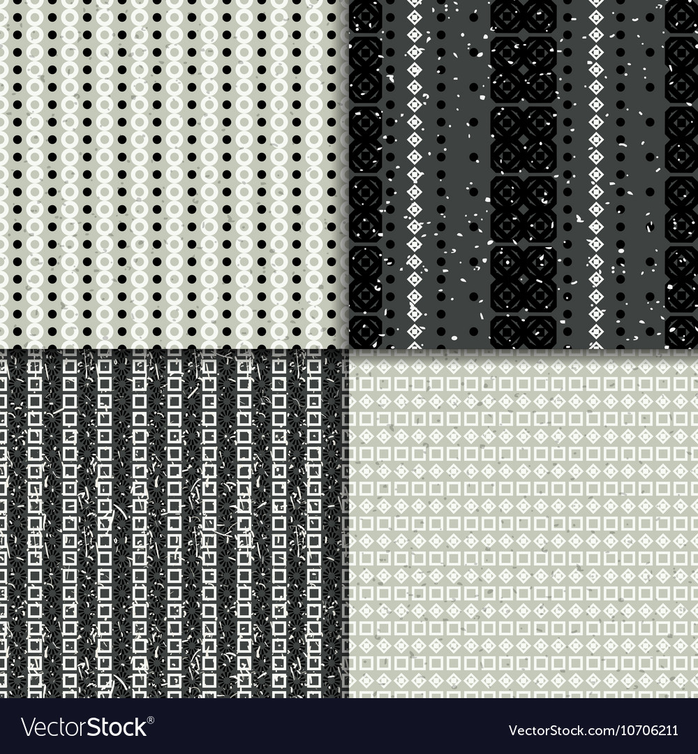Abstract seamless pattern set