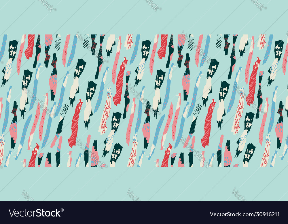 Abstract shape vertical seamless pattern modern vector image Abstract shape vertical seamless pattern modern