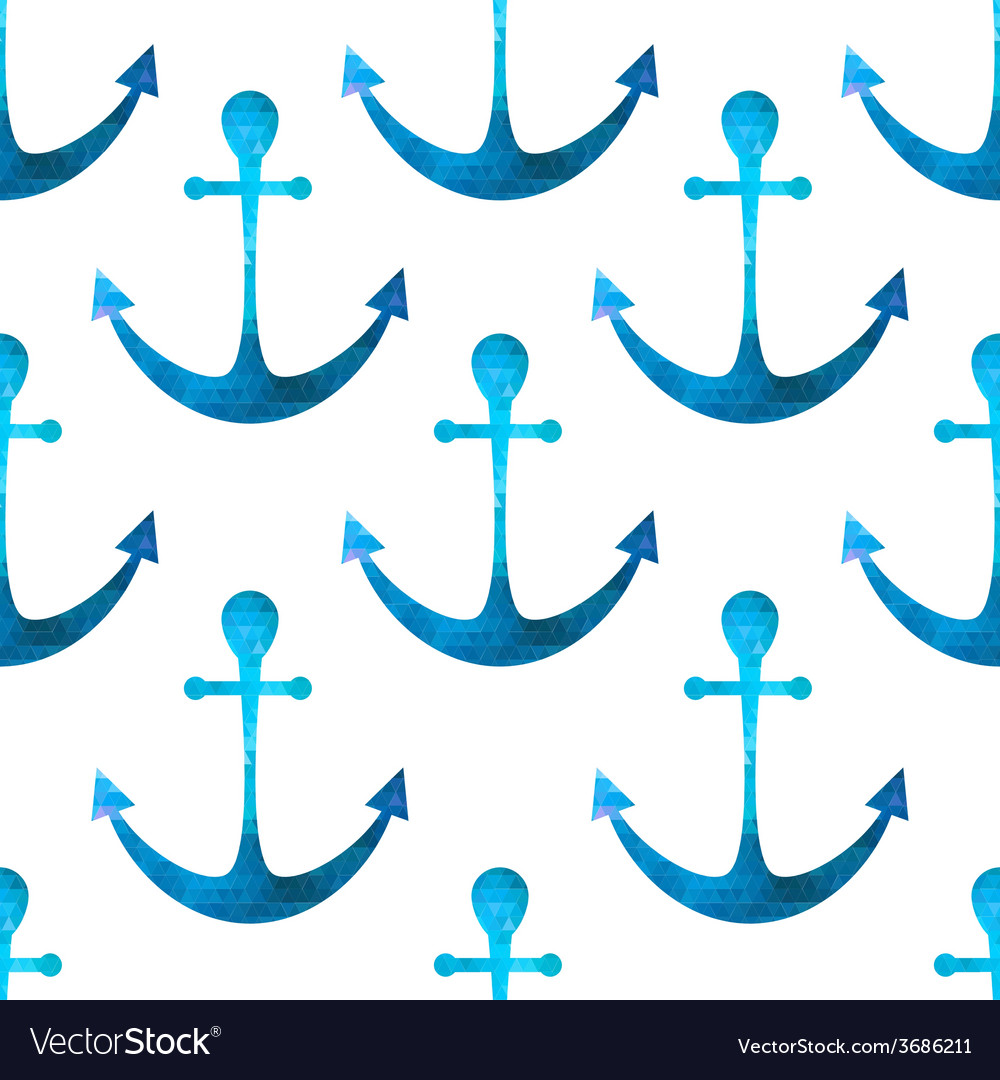 Anchor seamless background retro pattern