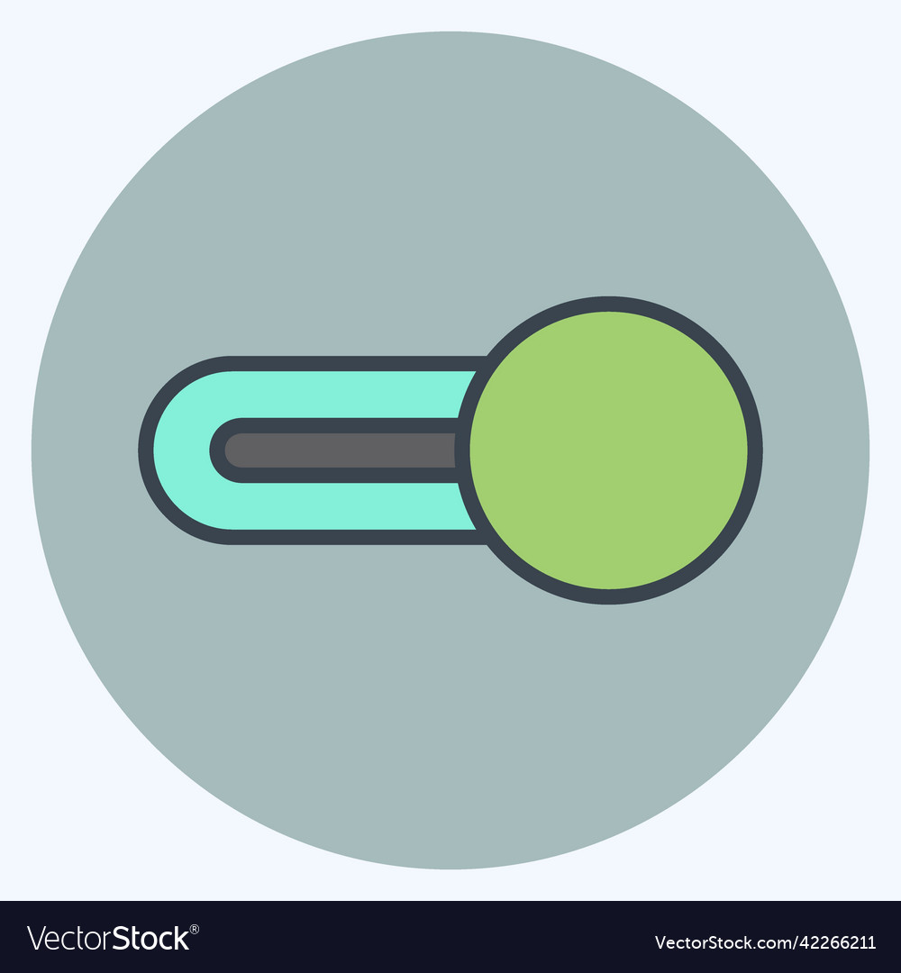 Icon switch on suitable for web interface symbol vector image Icon switch on suitable for web interface symbol