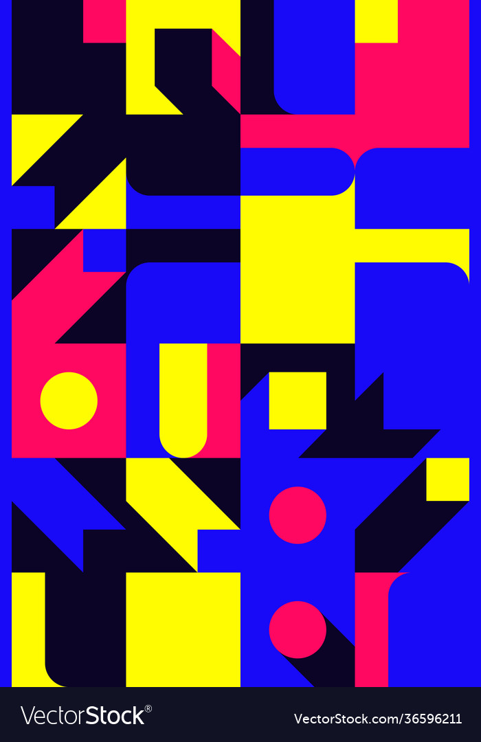 Neon abstract pattern