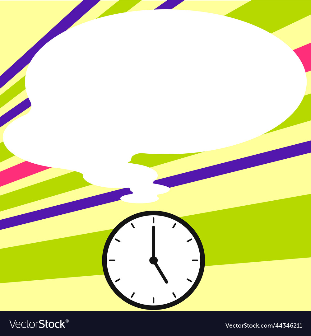 Presenter with conversation bubble showing new vector image Presenter with conversation bubble showing new