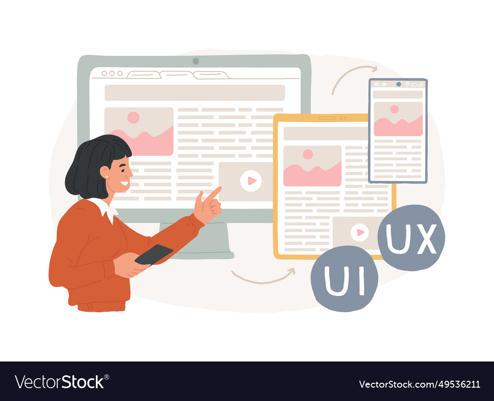 Responsive web design isolated concept vector image Responsive web design isolated concept