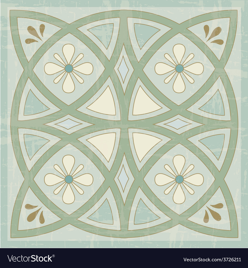 Tile pattern Royalty Free Vector Image - VectorStock