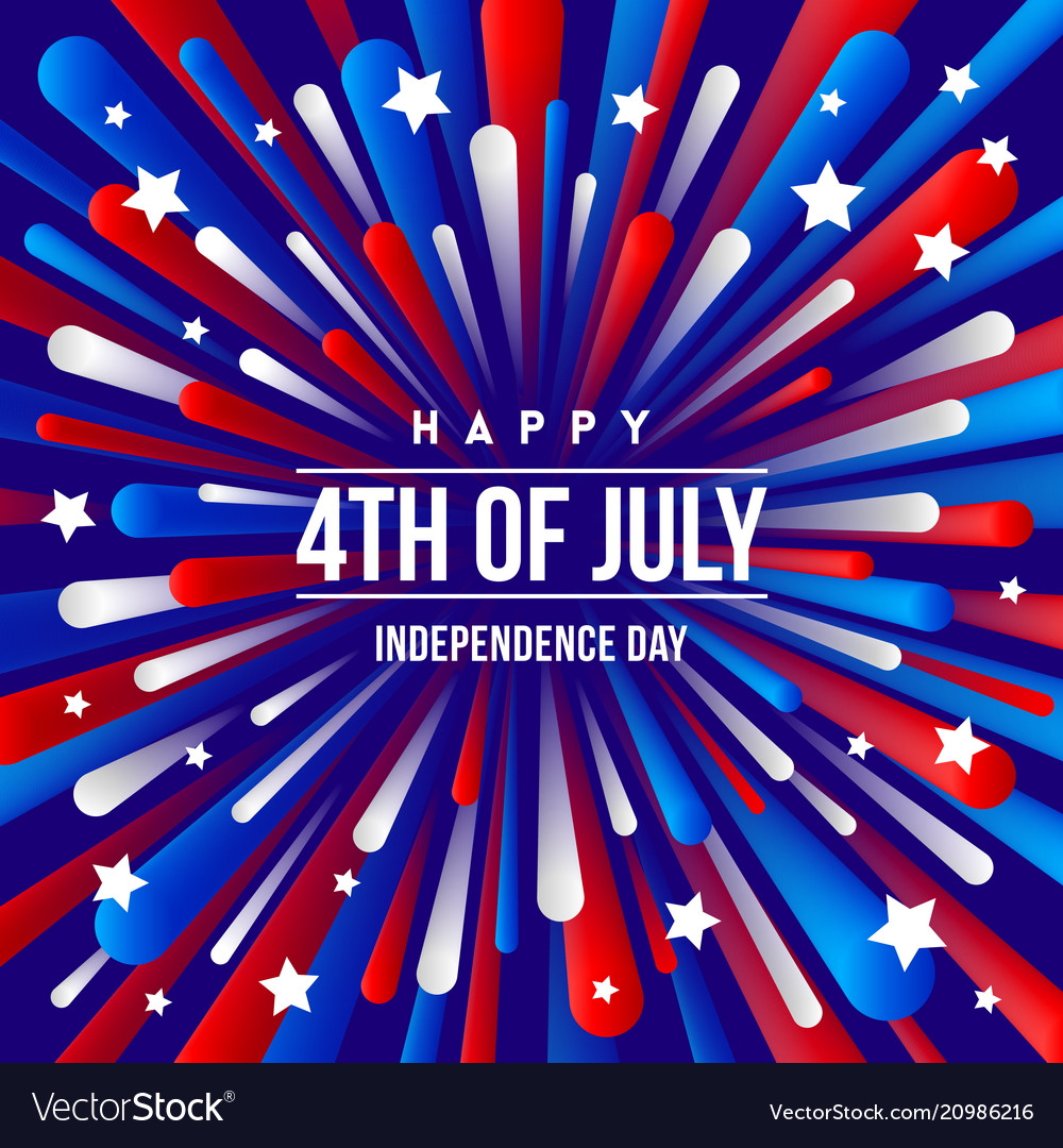 4th of july independence day - greeting design
