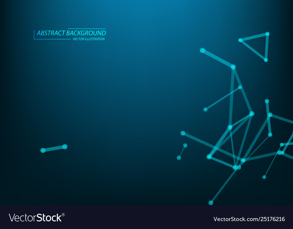 Abstract illuminated particles and lines plexus vector image Abstract illuminated particles and lines plexus