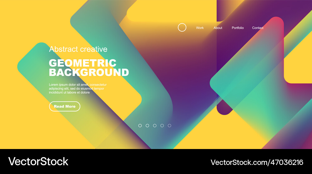 Abstract trendy geometric patterns poster with Vector Image