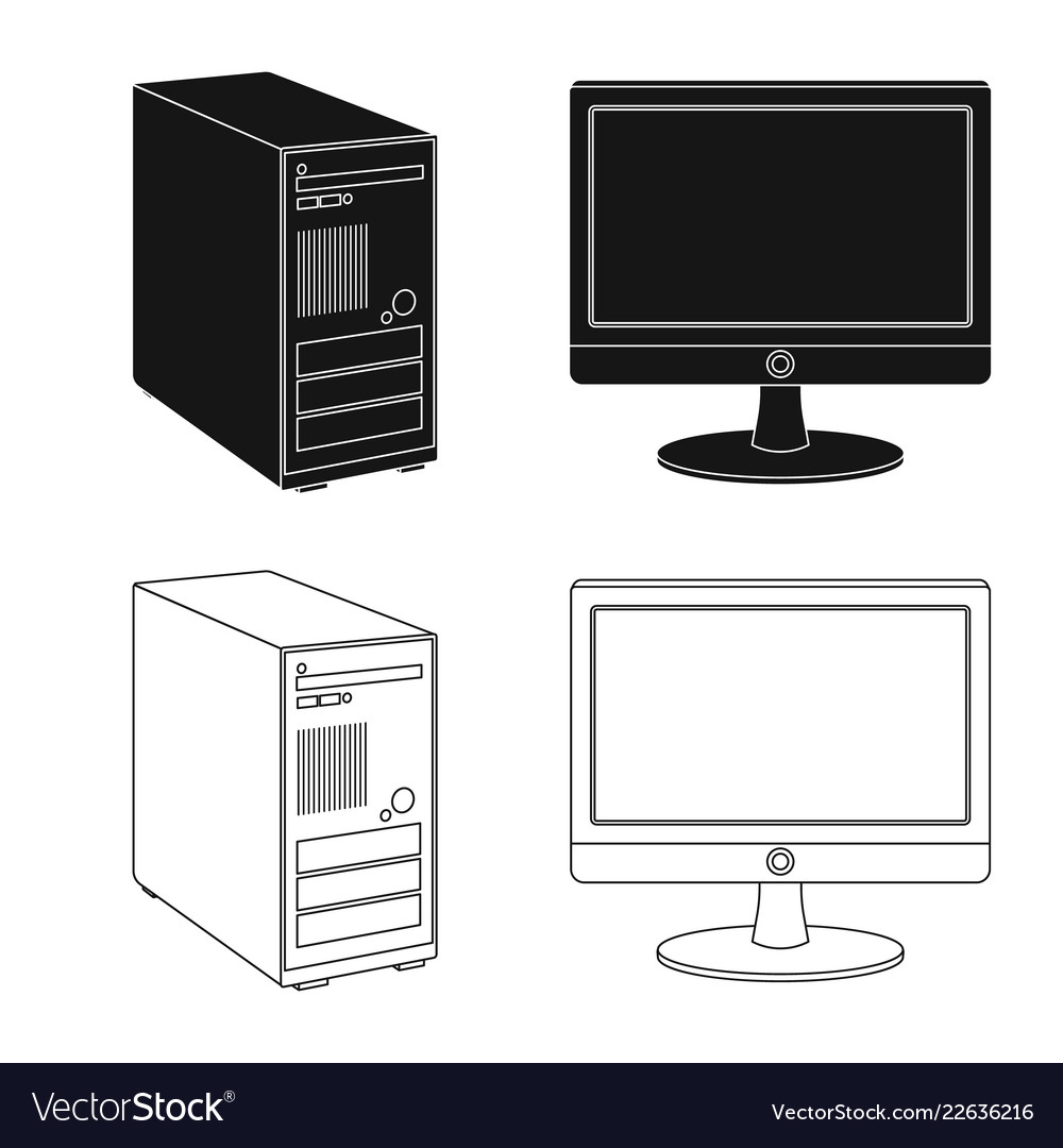 Design of laptop and device symbol set