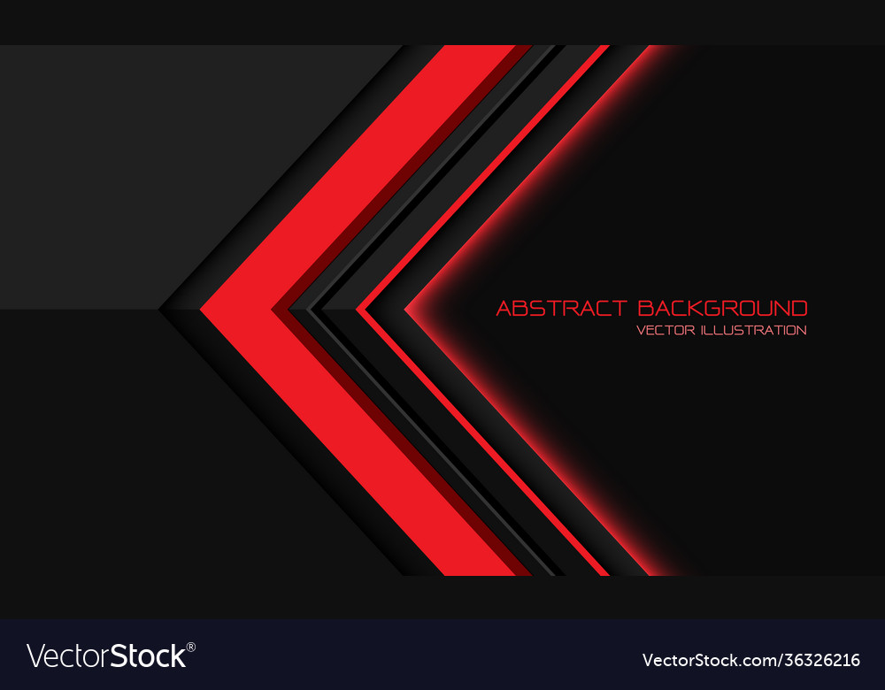 Dynamic Red Metallic Arrow