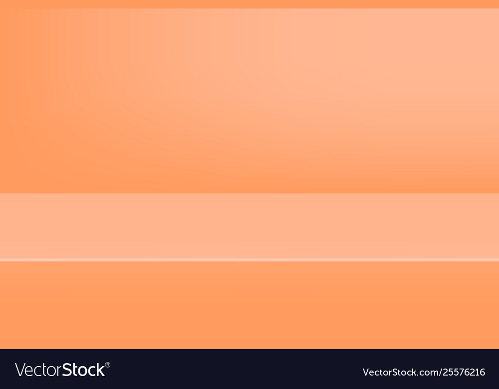 Empty studio orange background for product display