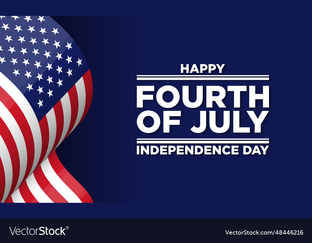 Happy 4th of july usa independence day background Vector Image