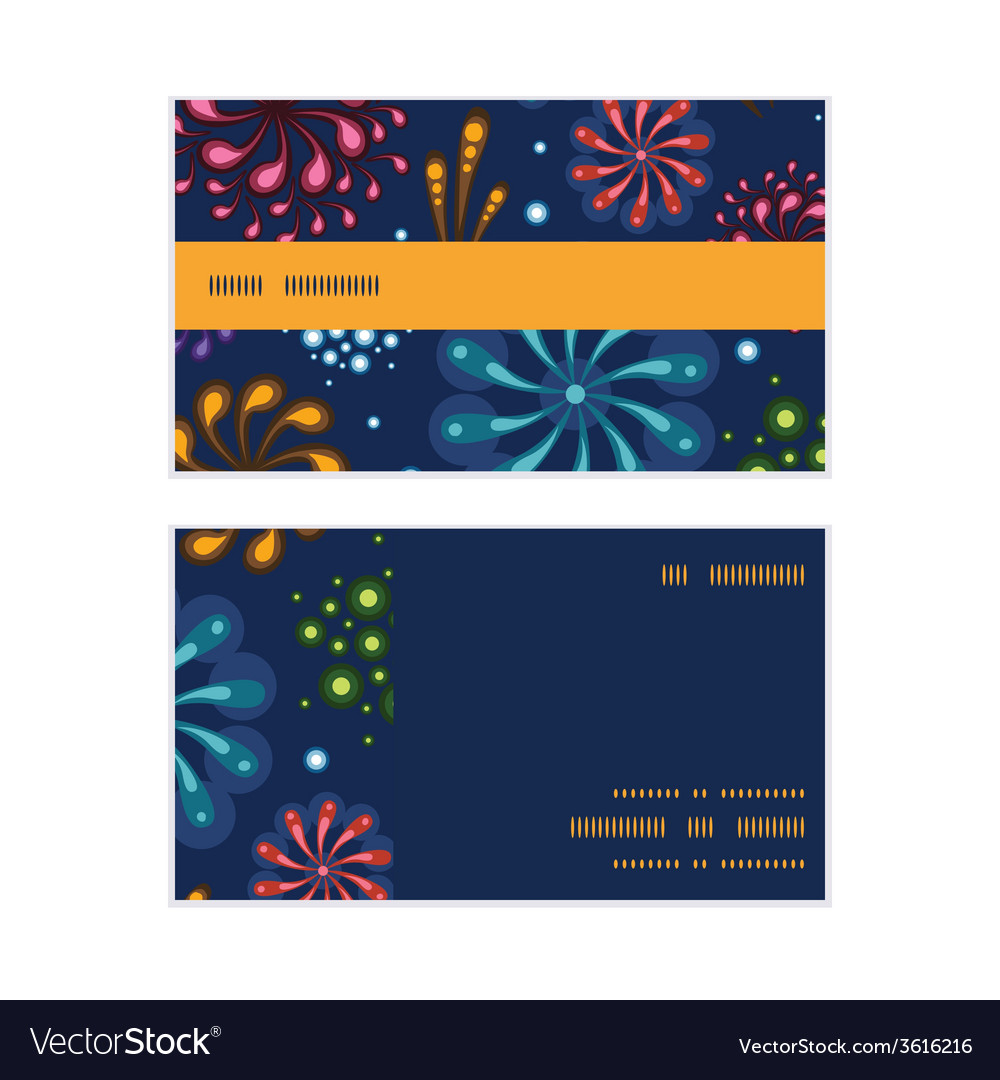 Holiday fireworks horizontal stripe frame pattern