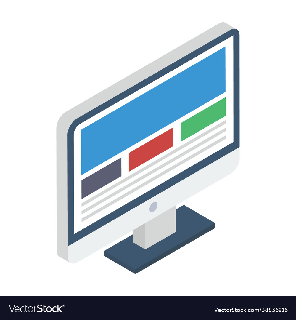 Isometric web layout