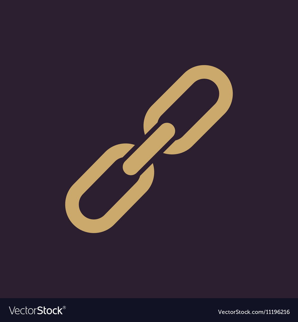 Link icon linked symbol flat
