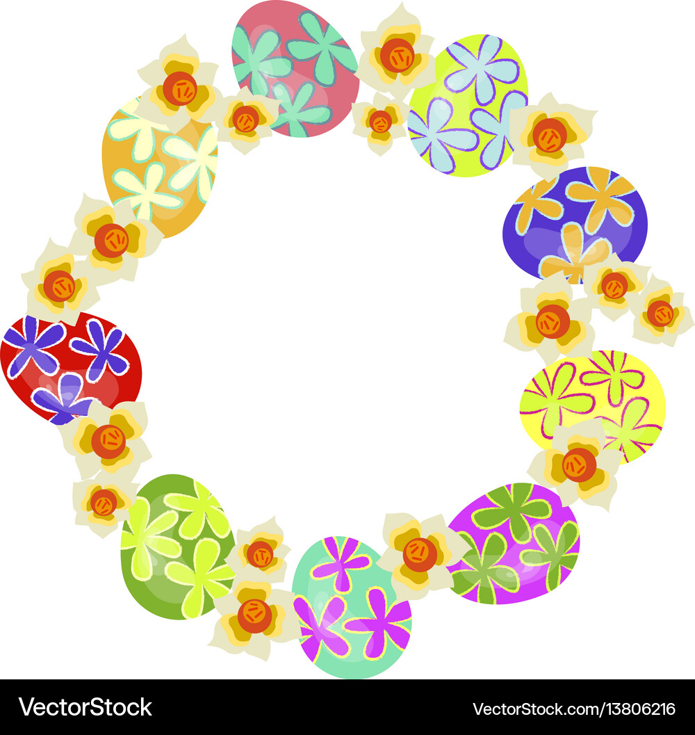 Set colorful easter eggs Royalty Free Vector Image