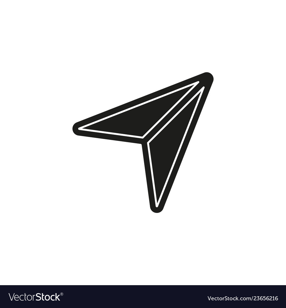 Simple cursor icon vector image Simple cursor icon