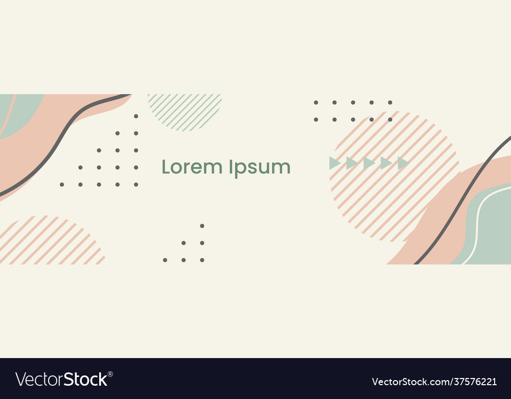 Abstract banner design web template horizontal Vector Image Abstract banner design web template horizontal