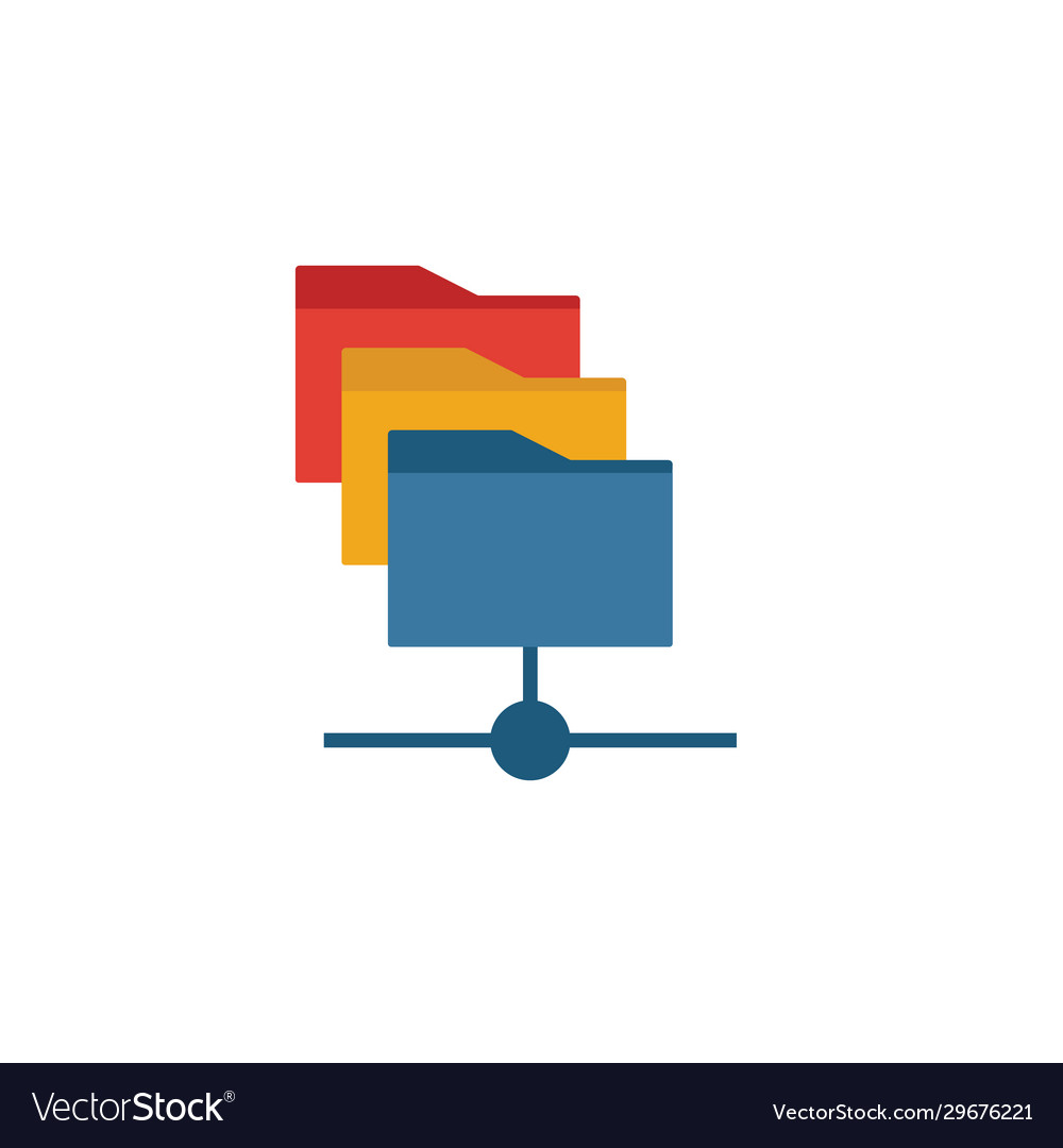 File manager icon simple element from web hosting vector image File manager icon simple element from web hosting