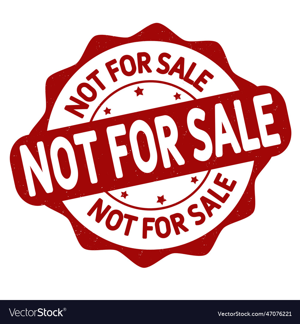 Grunge 'Not for Sale' Stamp