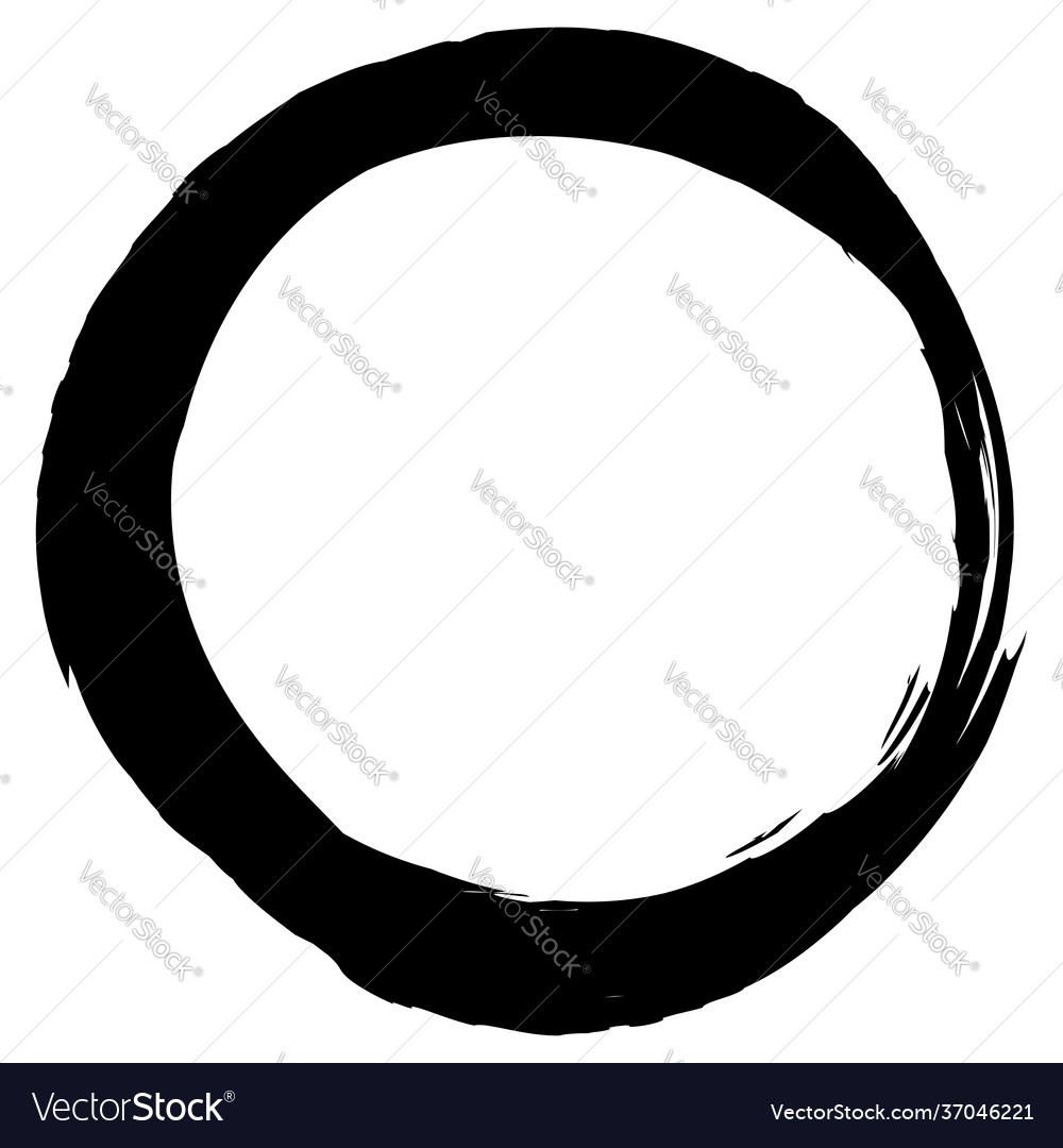 Grungy circle blob blotch vector image Grungy circle blob blotch