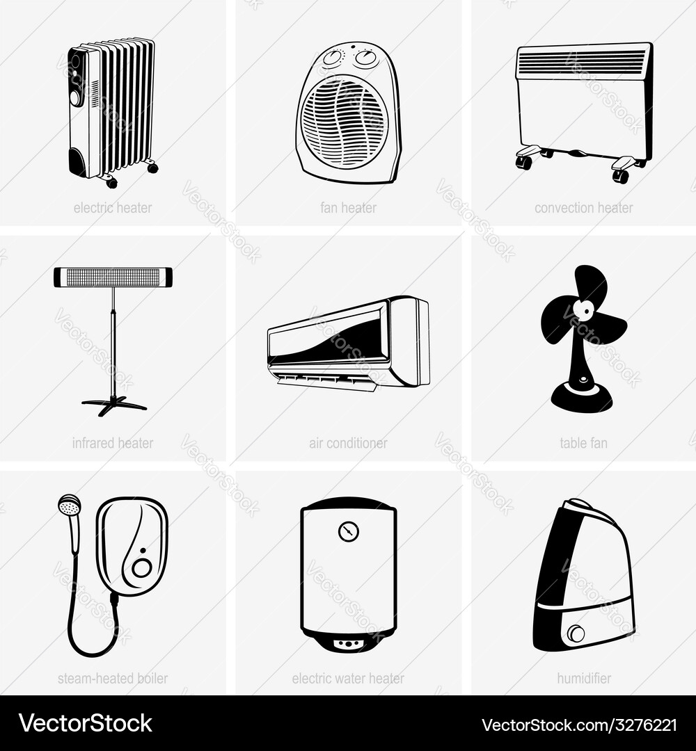 Heating and air conditioning Royalty Free Vector Image