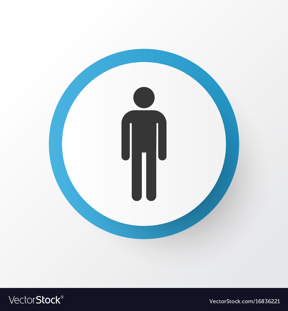 Male icon symbol premium quality isolated