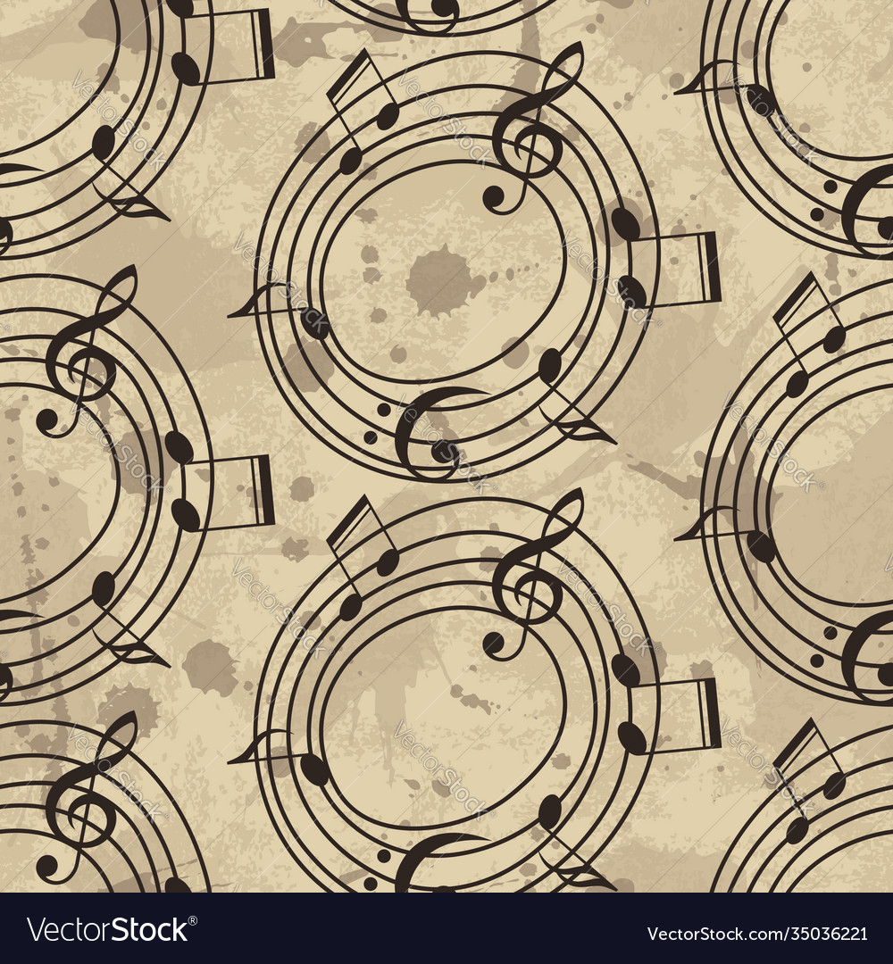 Musical pattern with notes