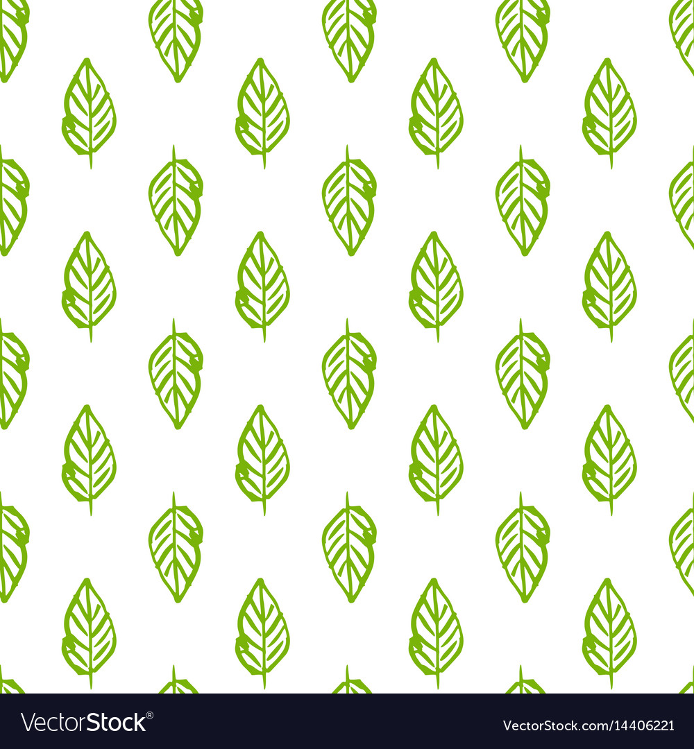 Nature plants seamless pattern Royalty Free Vector Image