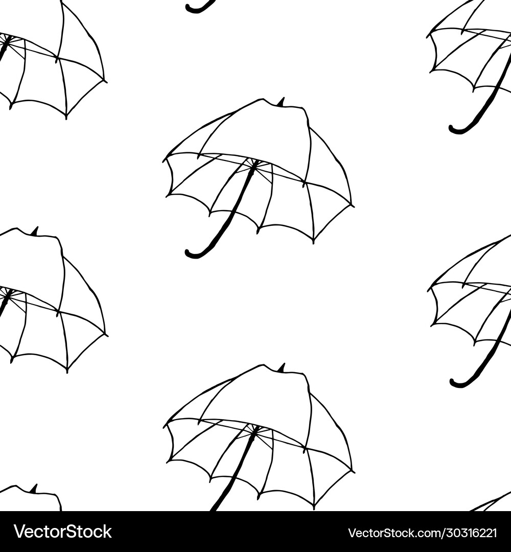 Umbrella seamless pattern background for textiles Vector Image