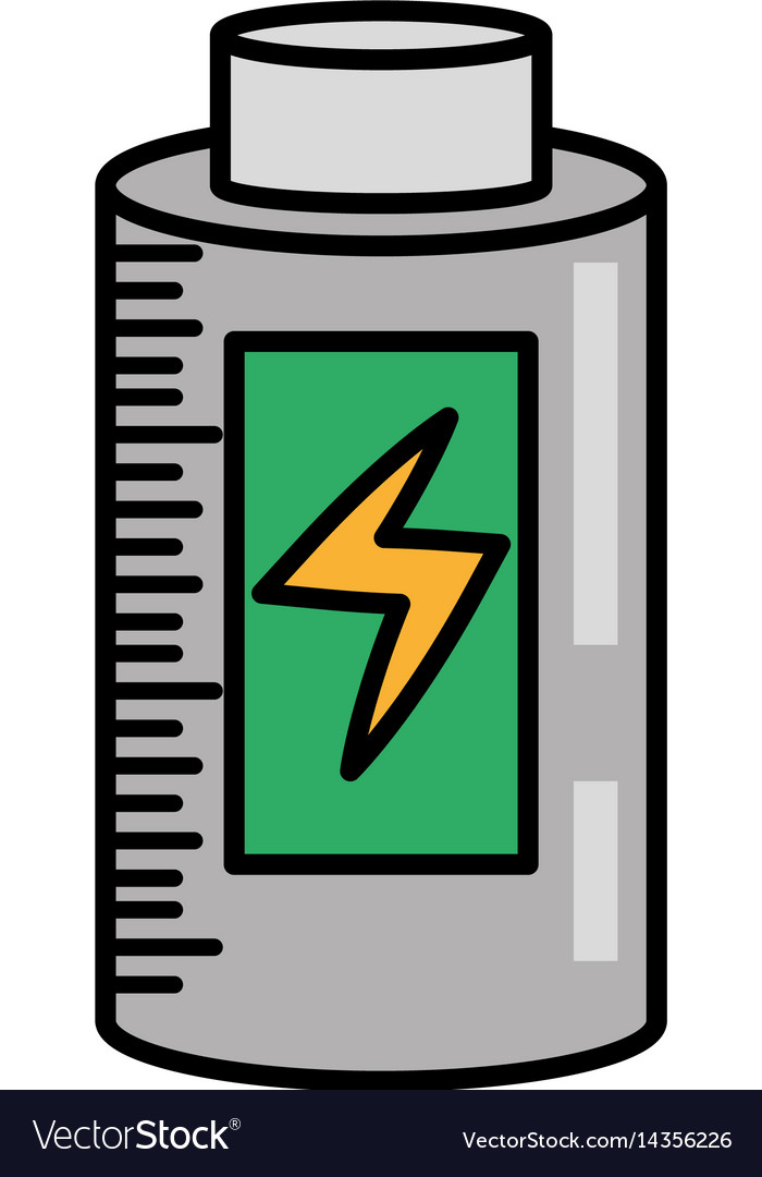 Battery charging power image Royalty Free Vector Image