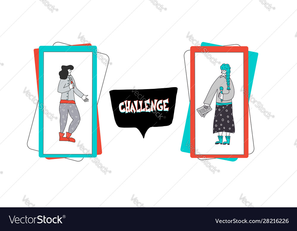 Challenge text color concept quote design vector image Challenge text color concept quote design