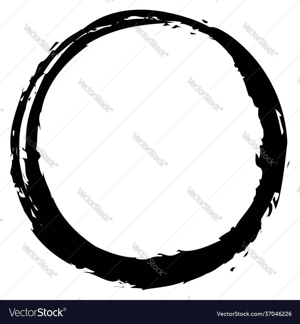 Grungy circle blob blotch