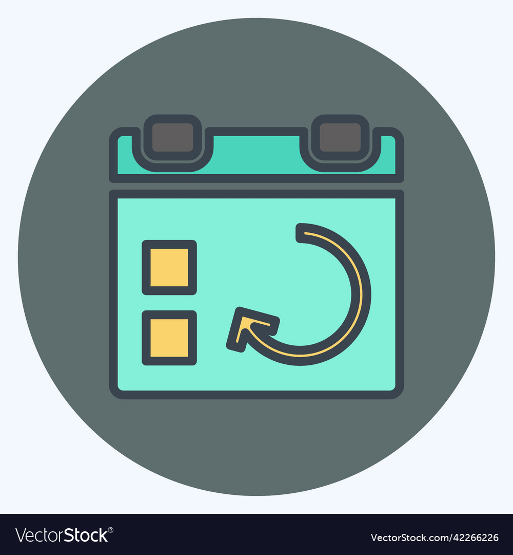 Icon sync event suitable for user interface Vector Image Icon sync event suitable for user interface