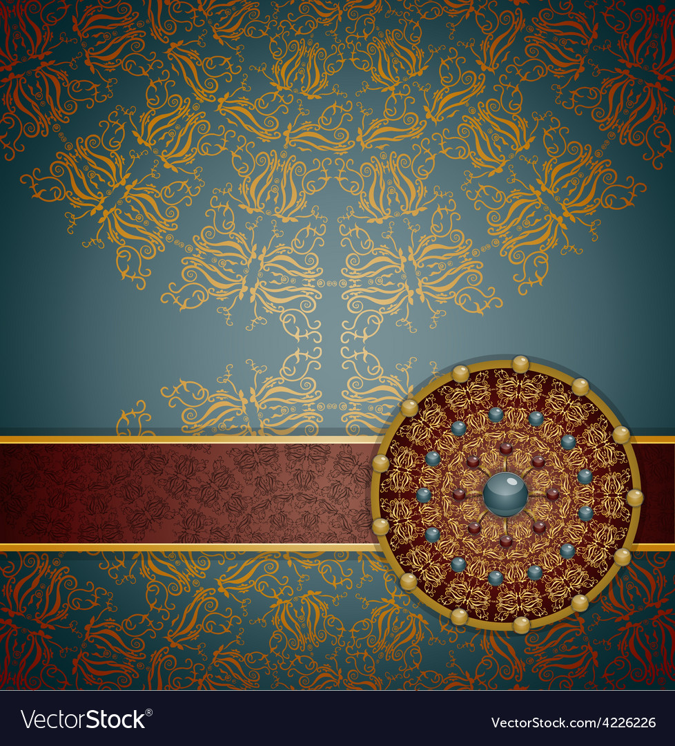 Retro background with ornament