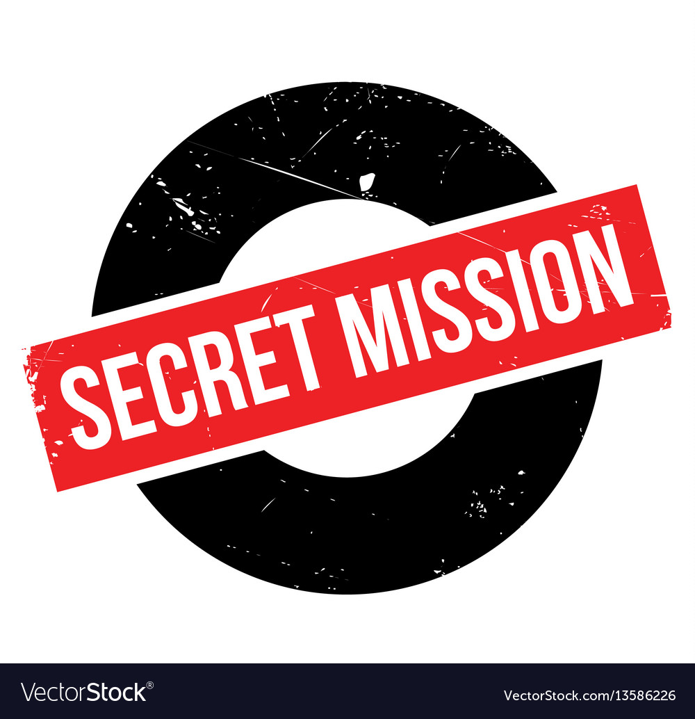 Secret mission gummi stempel