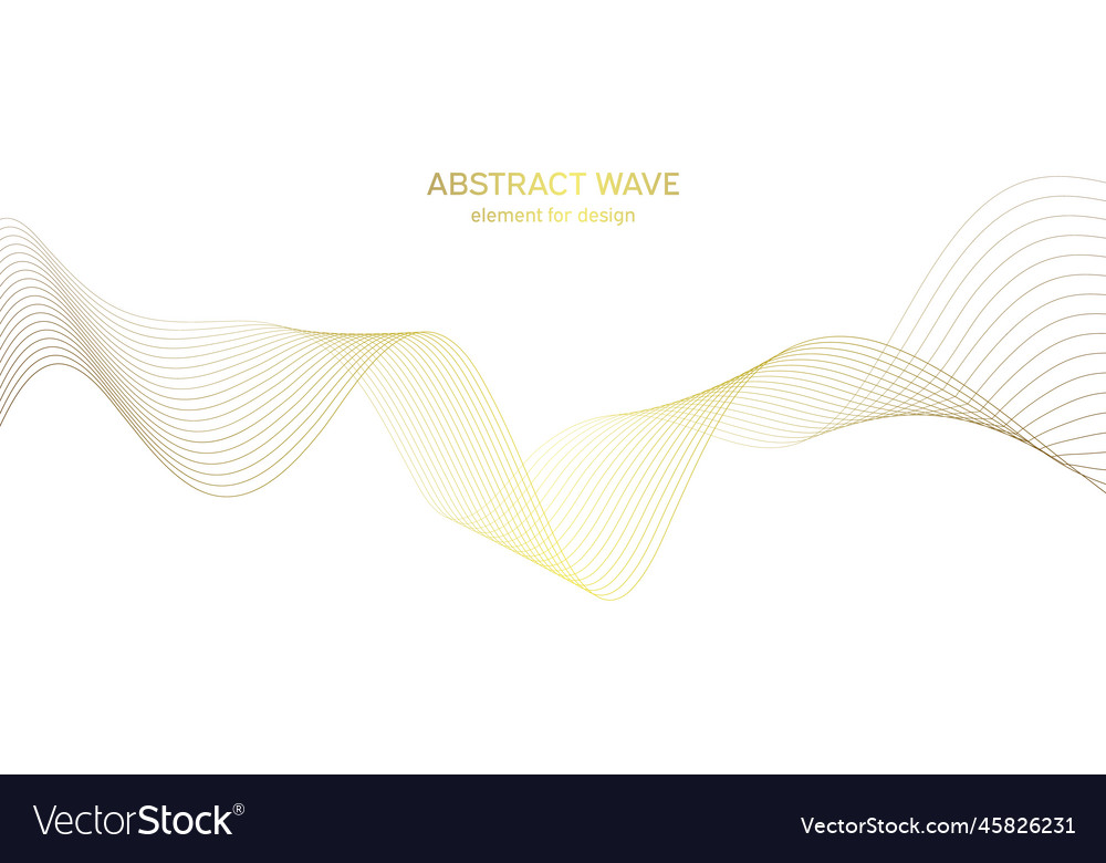 Abstract colorful wave element for design vector image Abstract colorful wave element for design