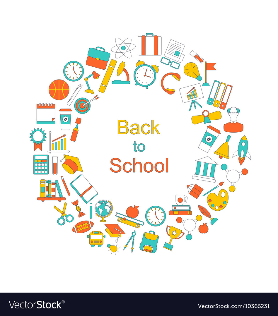 Hintergrund für Rücken zur Schule