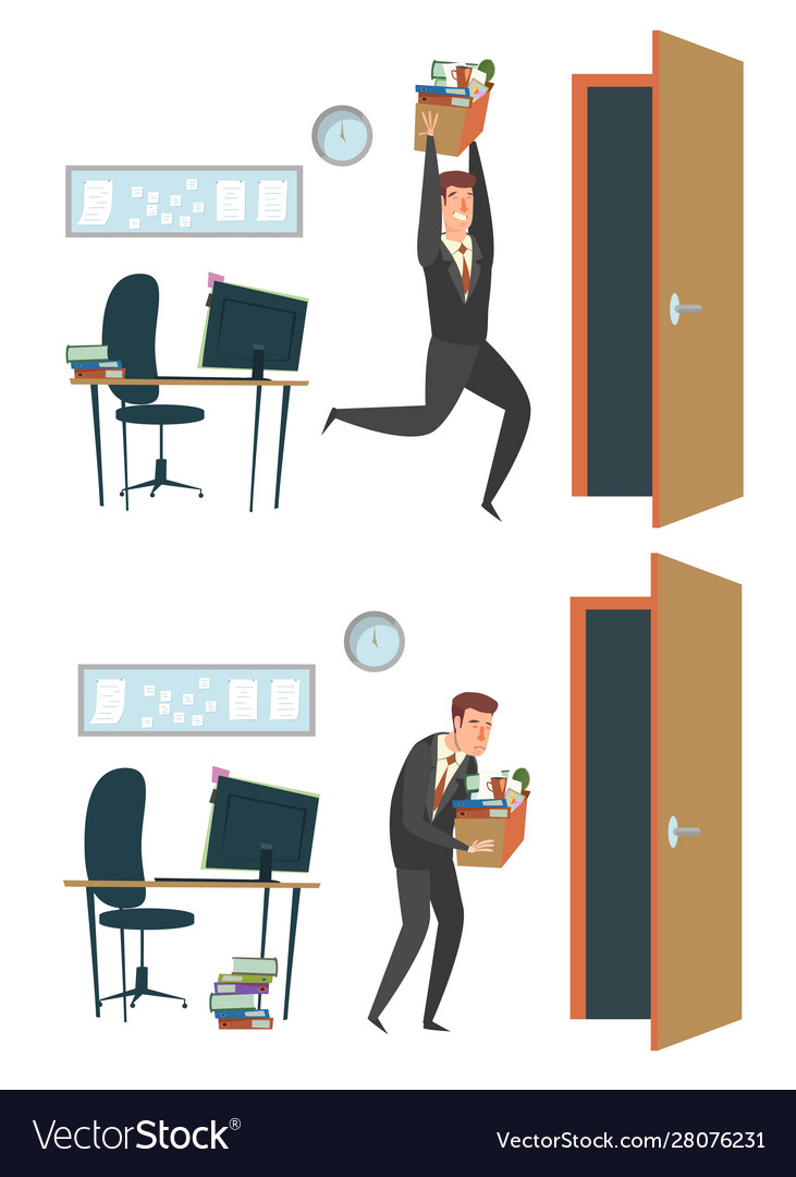 Dismissal Concept For Web Banner Website Vector Image