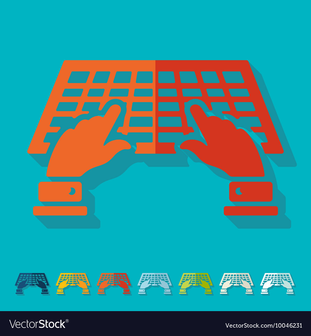 Flat design using the keyboard