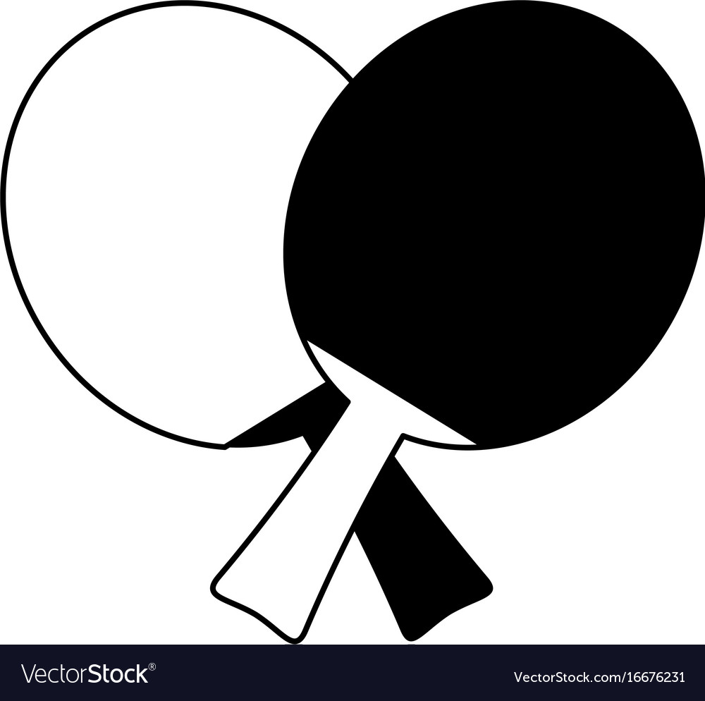 Ping pong paddles icon image Royalty Free Vector Image