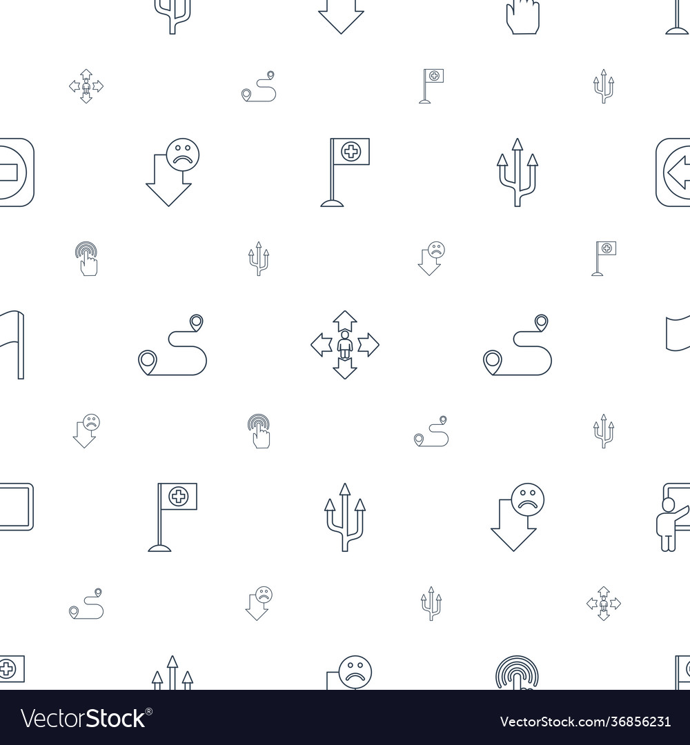 Pointer icons pattern seamless white background