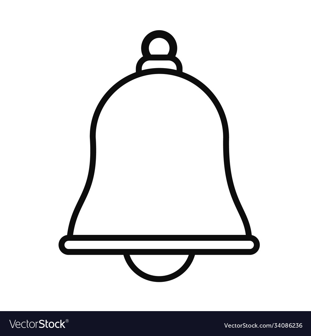 Bell icon image line style
