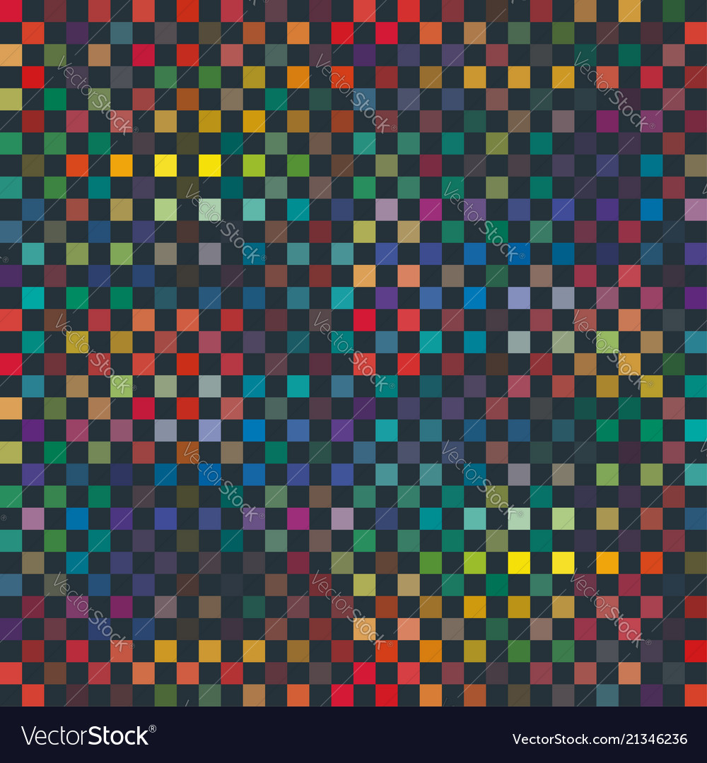 Colorful Pixel Abstract Print
