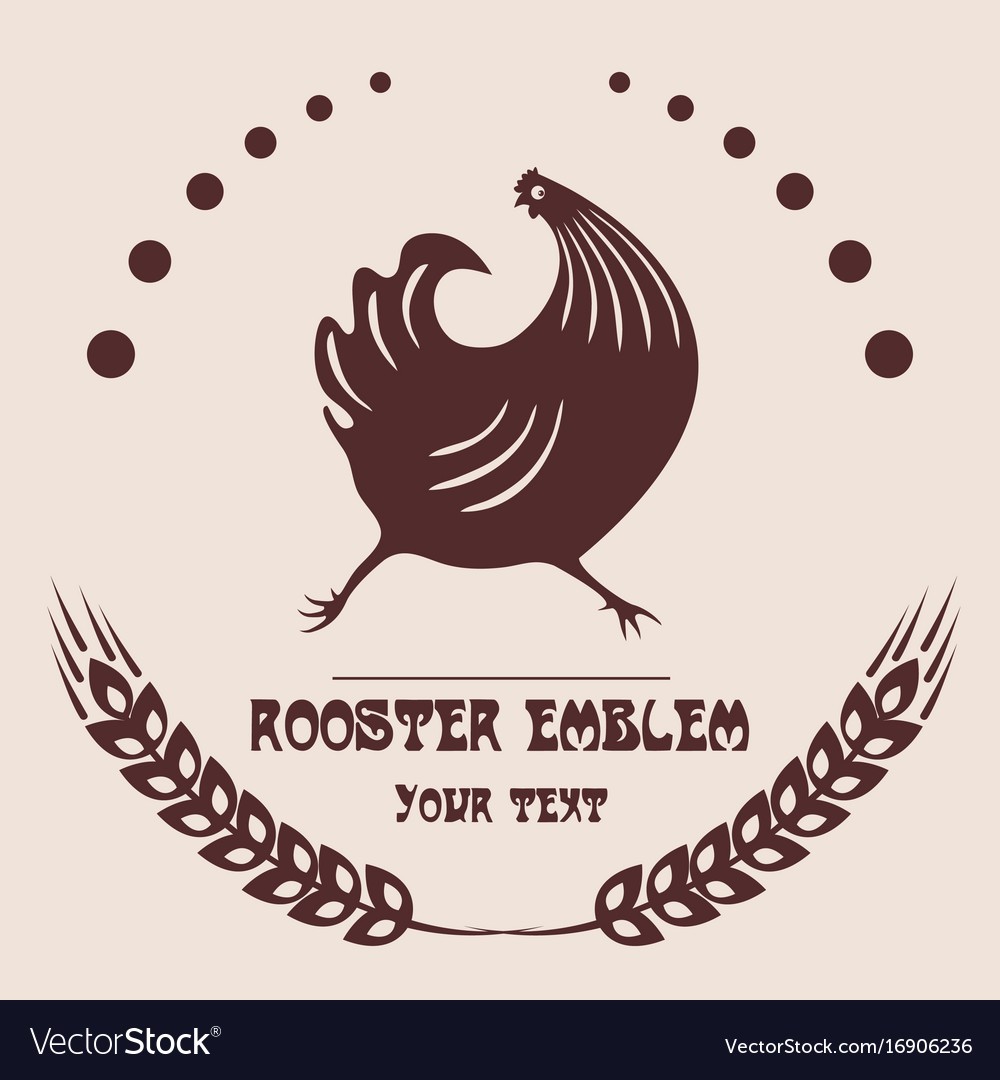 Logo Of The Poultry Farm Royalty Free Vector Image